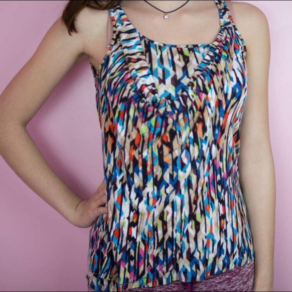 Tribal print tank top size small
