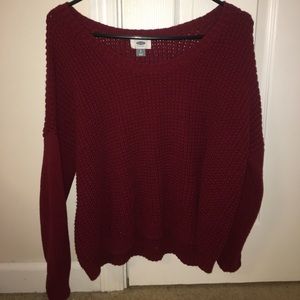 Old Navy Red Knit Sweater