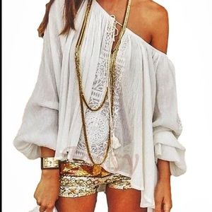 NEVER WORN! Off the shoulder top!