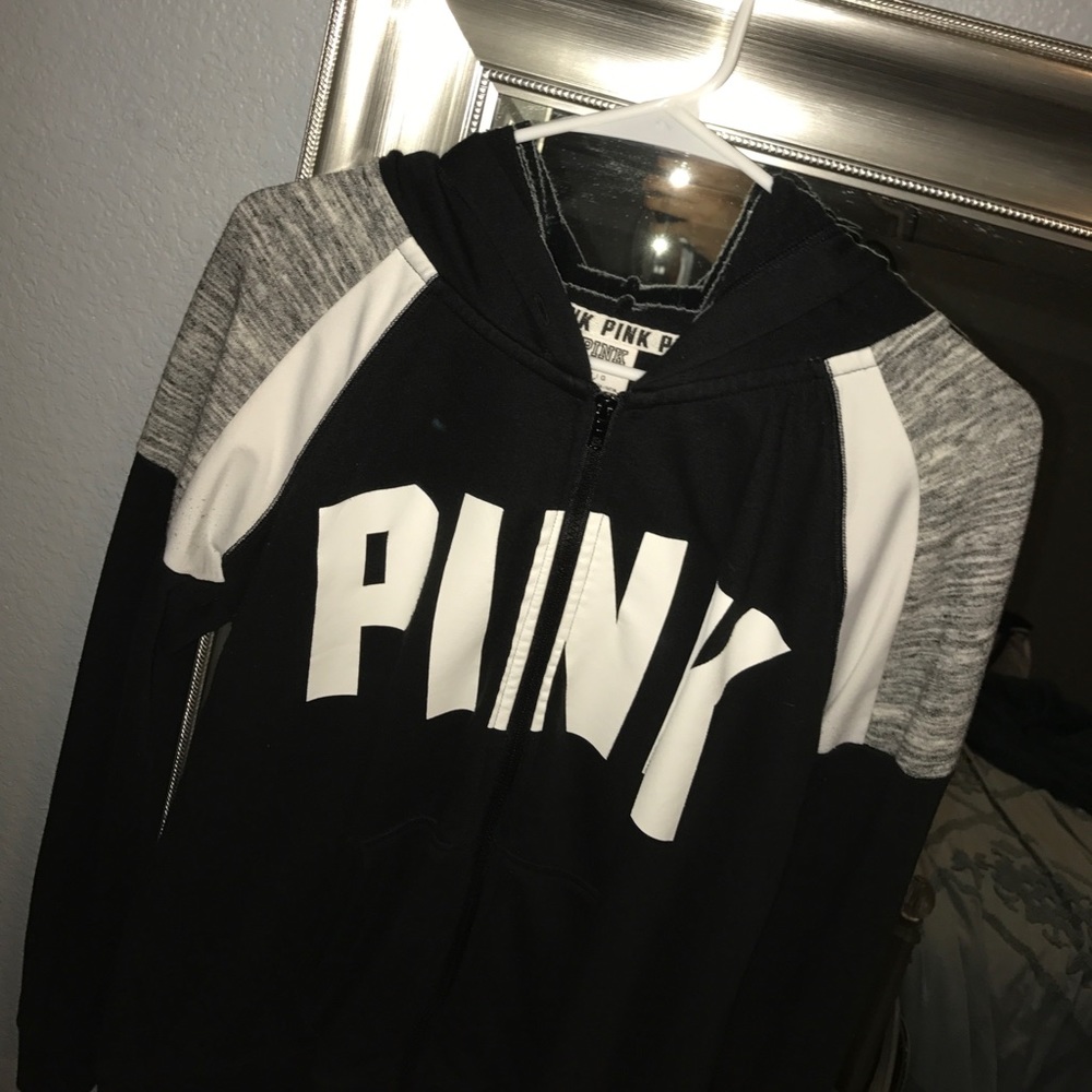 Pink zip up hoodie