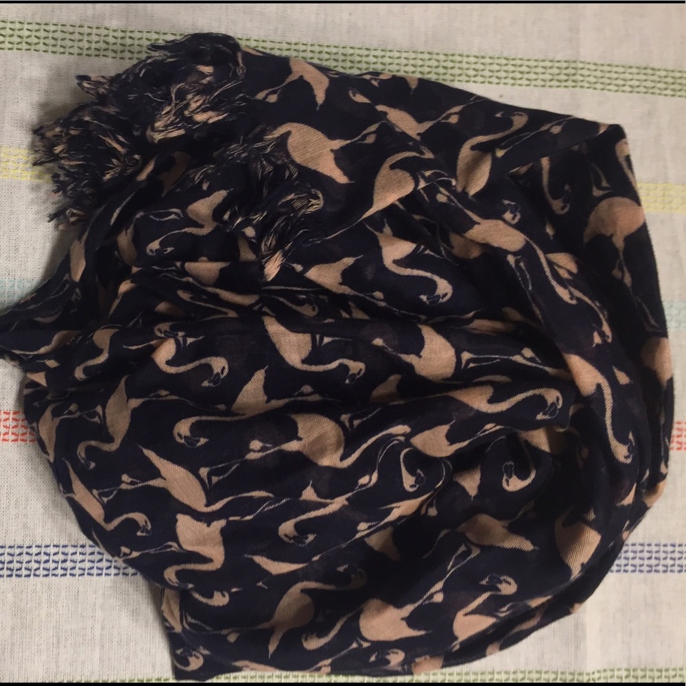 Flamingo print scarf