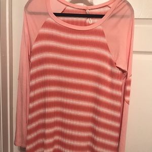 Pink striped dress