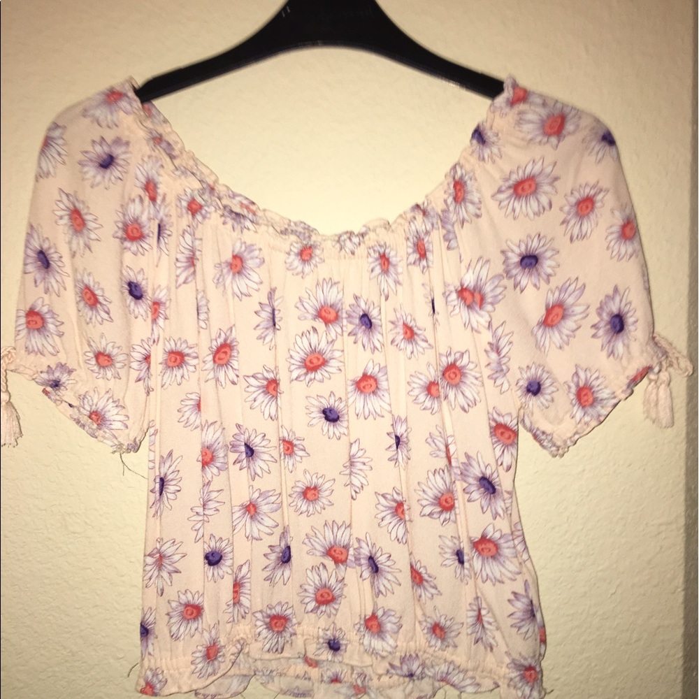 Floral off the shoulder