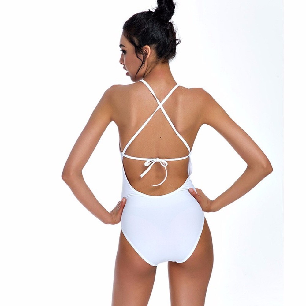 SALE!!! 1 MEDIUM LEFT! White Monokini - Picture 8 of 8