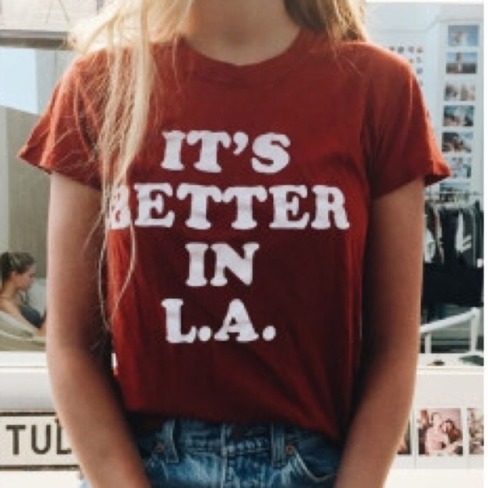 Brandy Melville "It's Better in LA." Tee