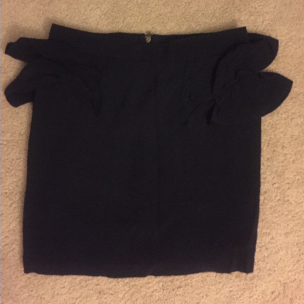 Forever 21 Black chiffon mini skirt