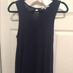 Navy tank top blouse