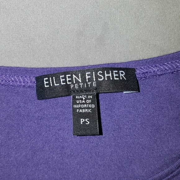 Eileen Fisher purple tank / blouse - Picture 2 of 3