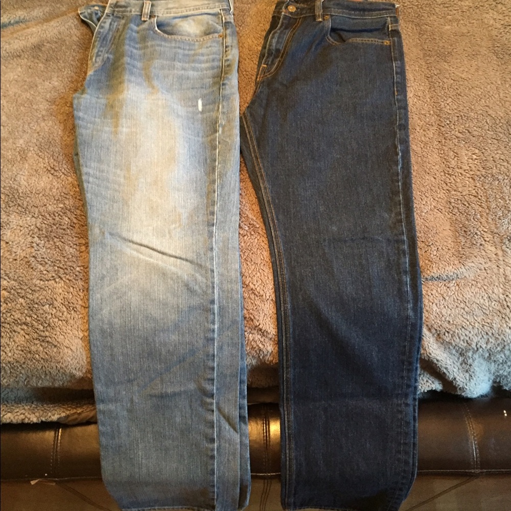 J crew men's jeans, nice fit, 2 pairs of jeans