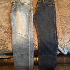 J crew men's jeans, nice fit, 2 pairs of jeans