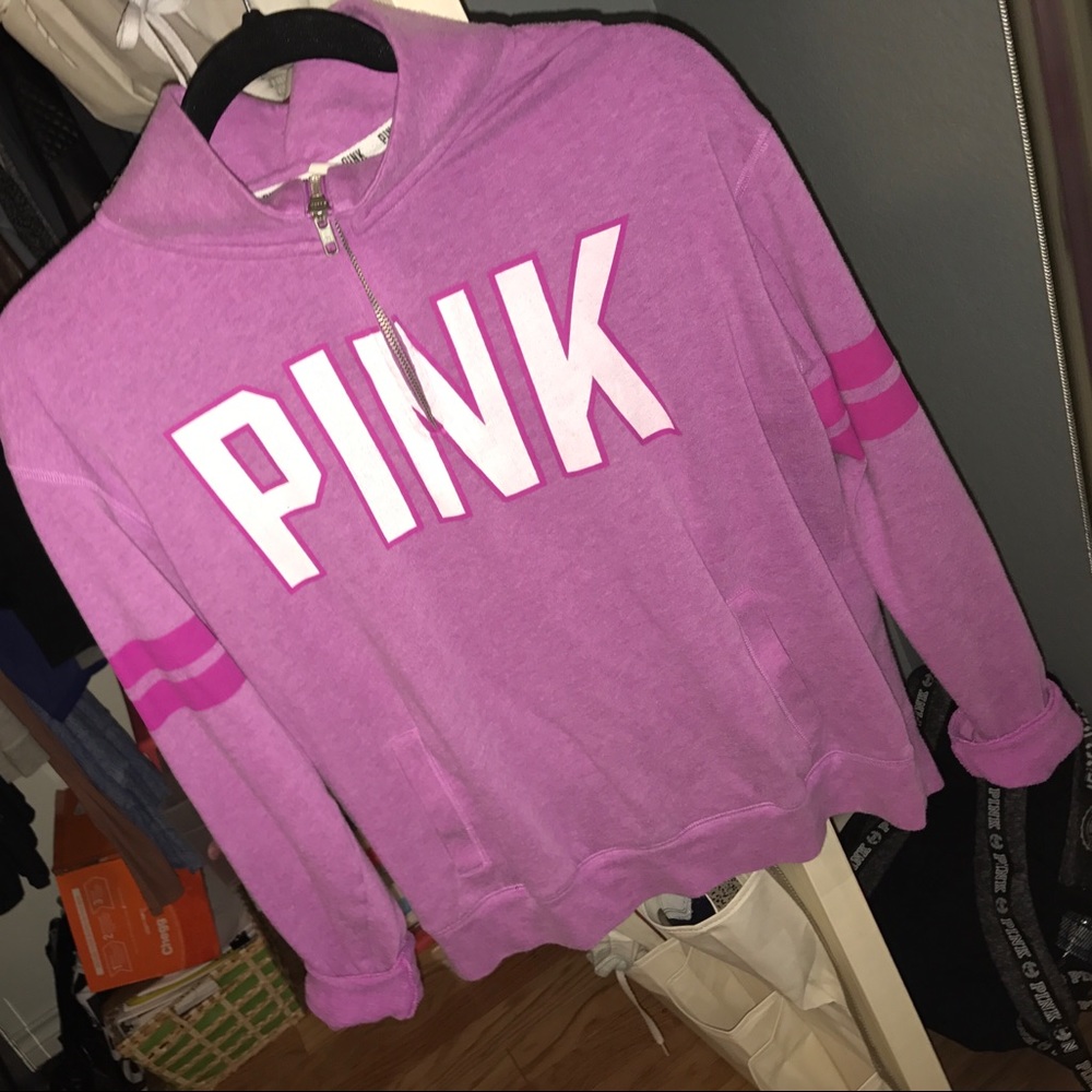 Pink zip up hoodie