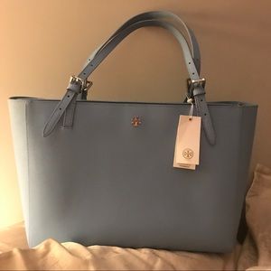 Tory Burch Canvas Leather Tote with Tags!