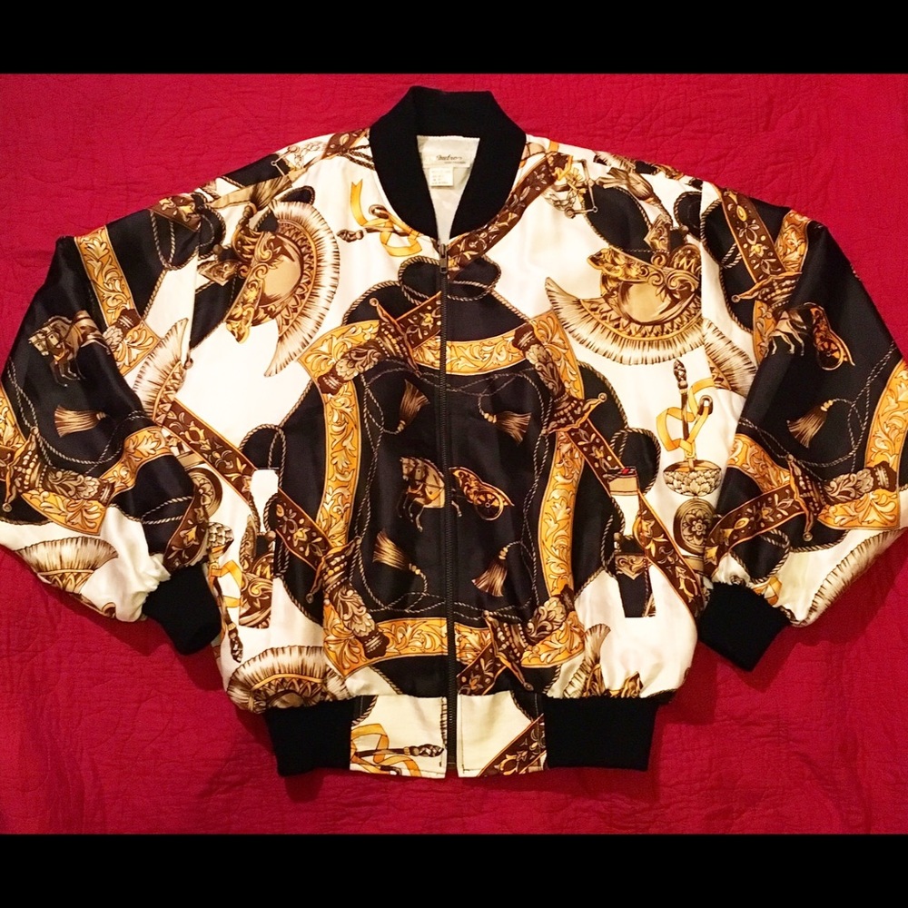❌SOLD!❌Vintage Hermes Style Bomber Jacket