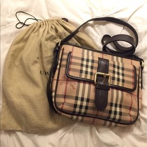 Burberry Haymarket Check Coated Canvas Crossbody