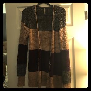 Brand new free people color block sweater!!