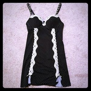 Black Polka dot Lingerie