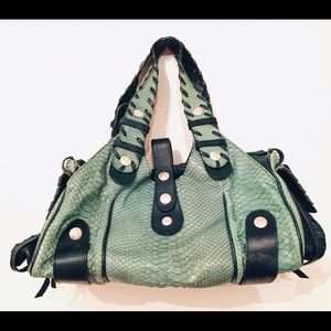 Silverado Python Bag in Green