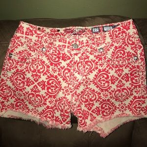 MISS ME PAISLEY PRINT CUT OFFS SIZE 27 REDUCED