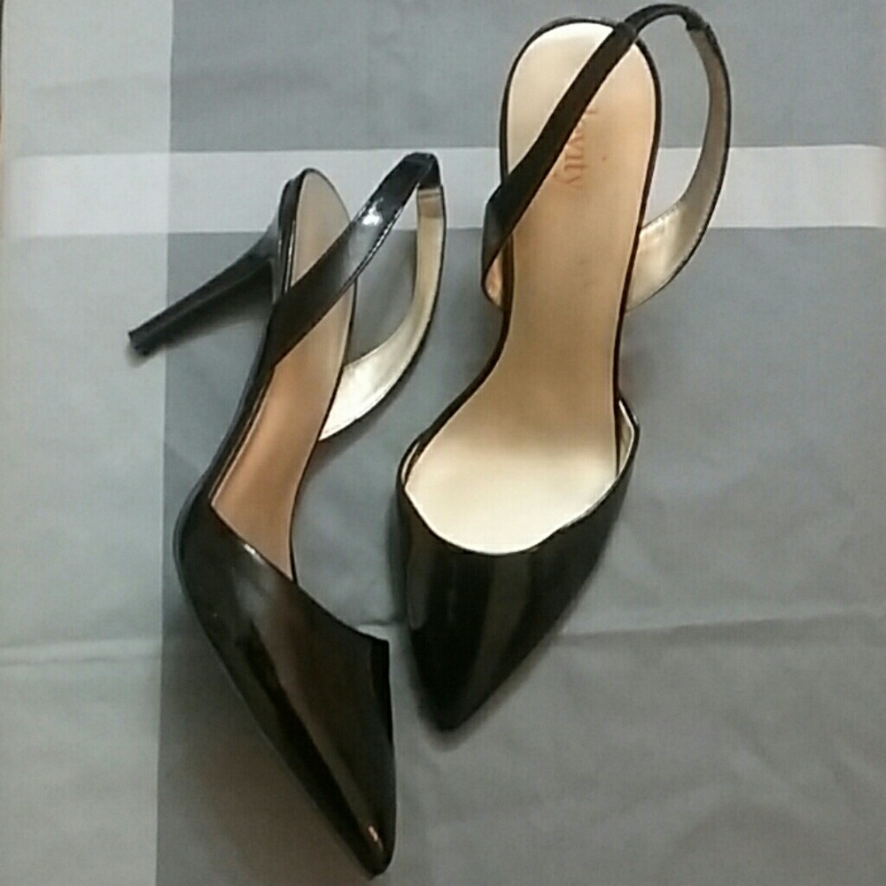 Slingbacks , 3 inch heel, black, good condition