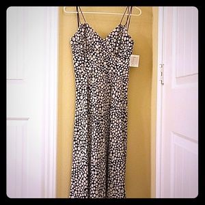 Brand new black motif Anthropologie dress