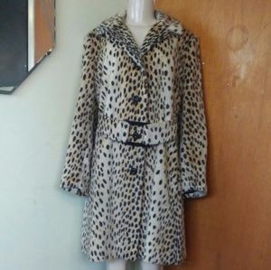 Vintage Faux Fur Coat sz L