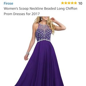 Purple prom dress