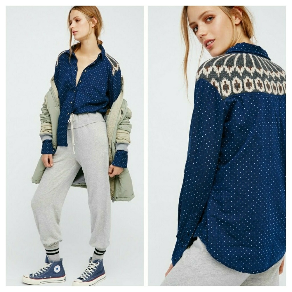 NWT FREE PEOPLE Sage Sweater Buttondow