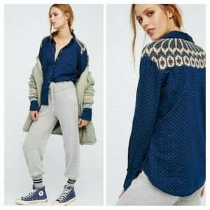 NWT FREE PEOPLE Sage Sweater Buttondow