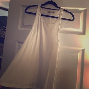 Abercrombie Loose fitting white tank!