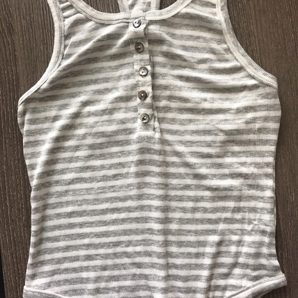 Grey and White Striped Bodysuit - Picture 4 of 8