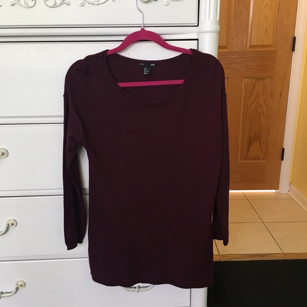 Women's Maroon Sweater Dress
