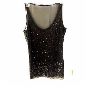Express shear evening tank top