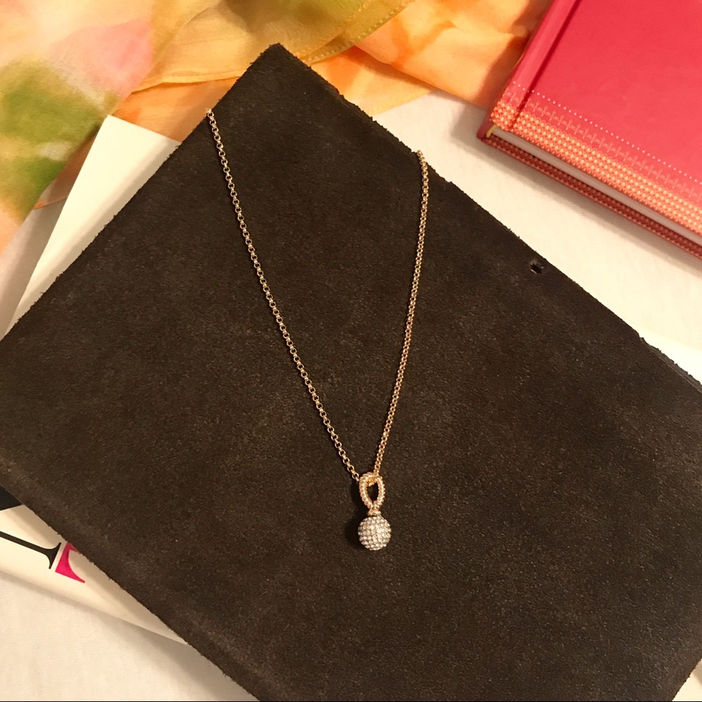 Rhinestone Drop Necklace
