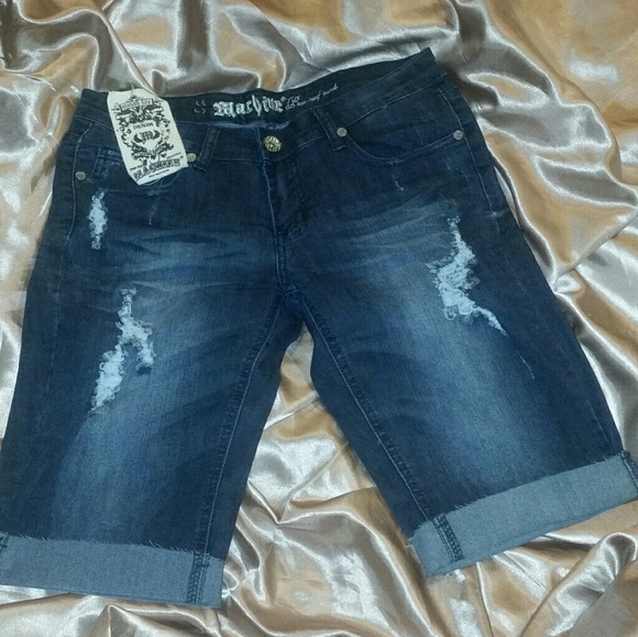 Machine Pants - Machine roll up shorts