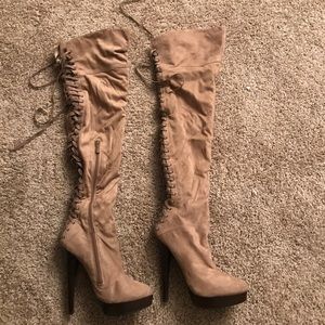 Bebe thigh high boots