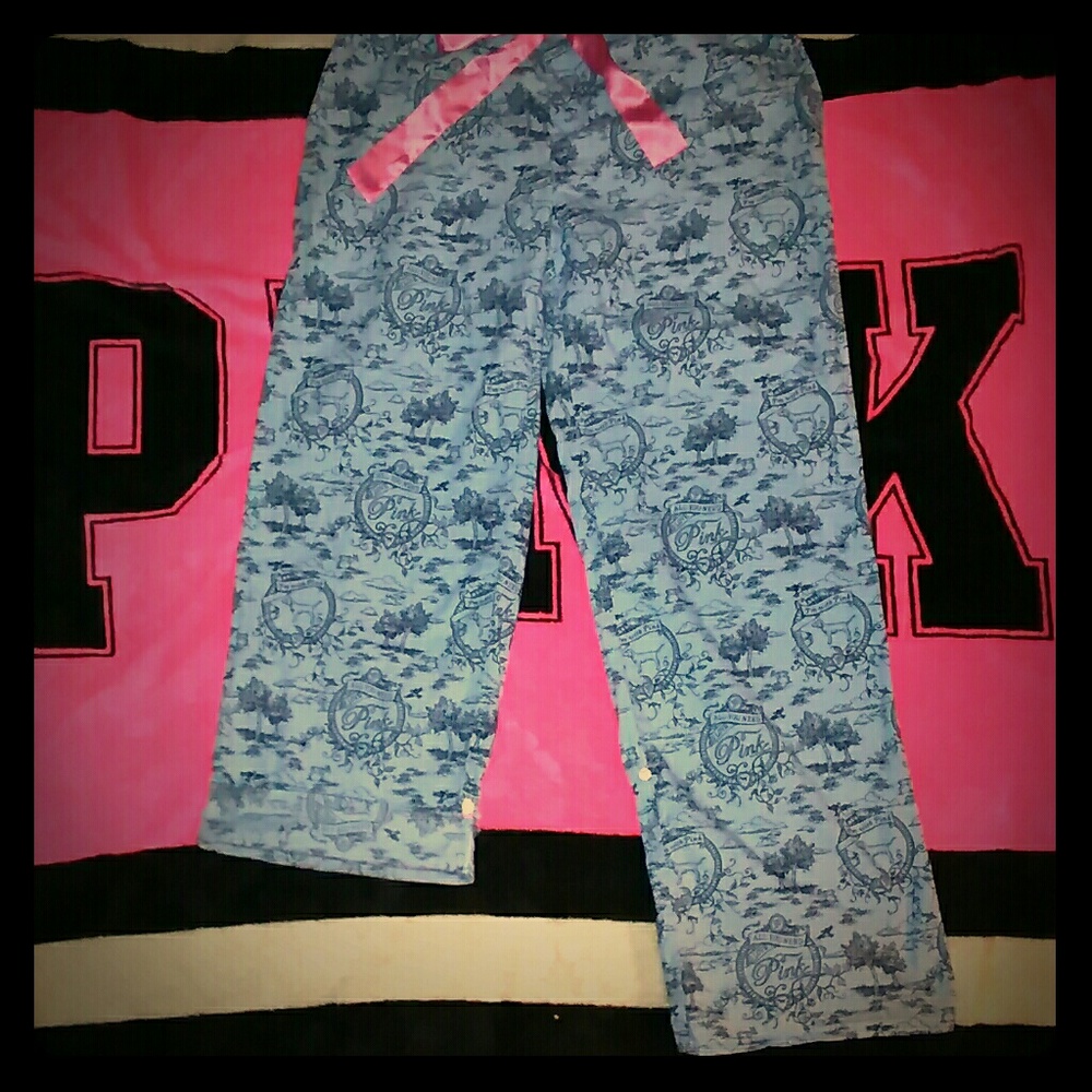 Pink pajamas pants