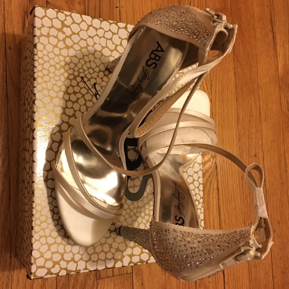 White ABS allstar cristal sandal