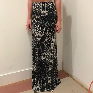 Print Maxi Skirt