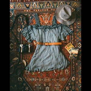 O'neill Cold Shoulder boho Crochet Dress