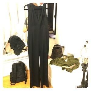 DVF black jumpsuit