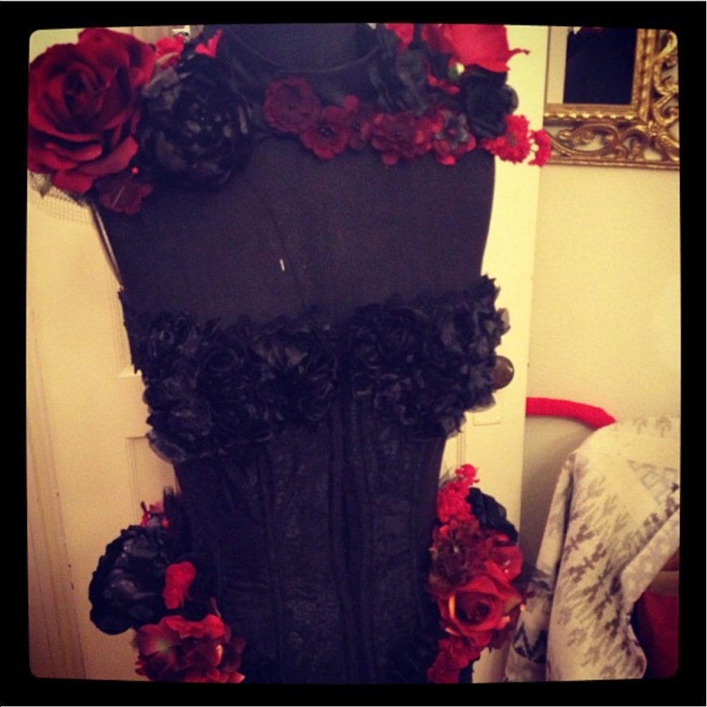 Custom made Day of the Dead Corset