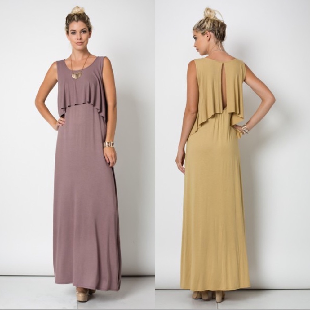 CLEARANCE Mauve Maxi Dress - Picture 2 of 2