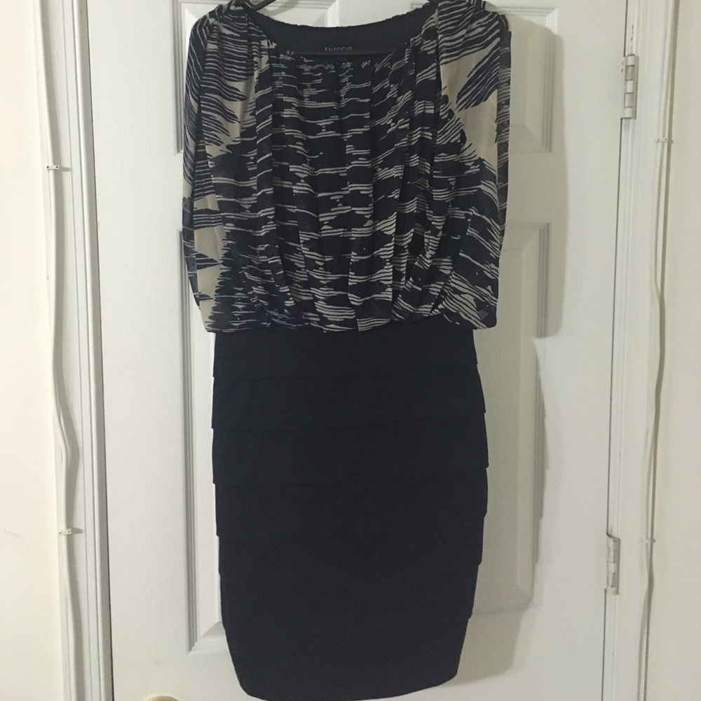 Billowy top bodycon dress