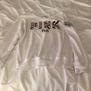 PINK off the shoulder sweater