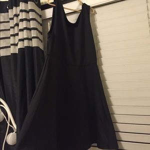 Black skater dress