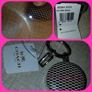 Coach LED Flashlight Keychain Charm