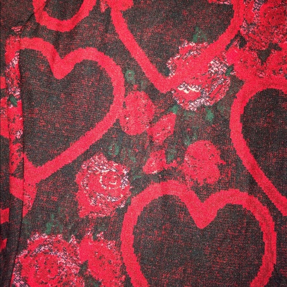 📦 SOLD EBAY 📦 Lularoe Leggings Hearts & Roses - Picture 2 of 6