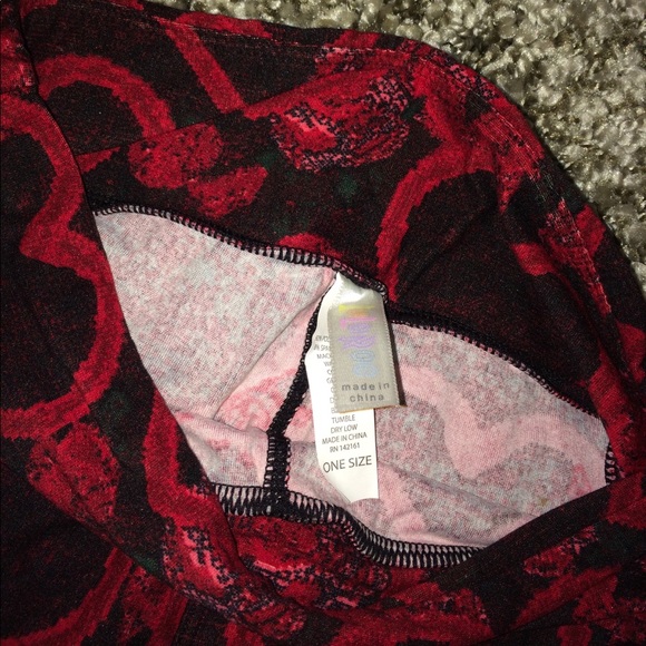 📦 SOLD EBAY 📦 Lularoe Leggings Hearts & Roses - Picture 4 of 6