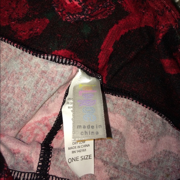 📦 SOLD EBAY 📦 Lularoe Leggings Hearts & Roses - Picture 5 of 6
