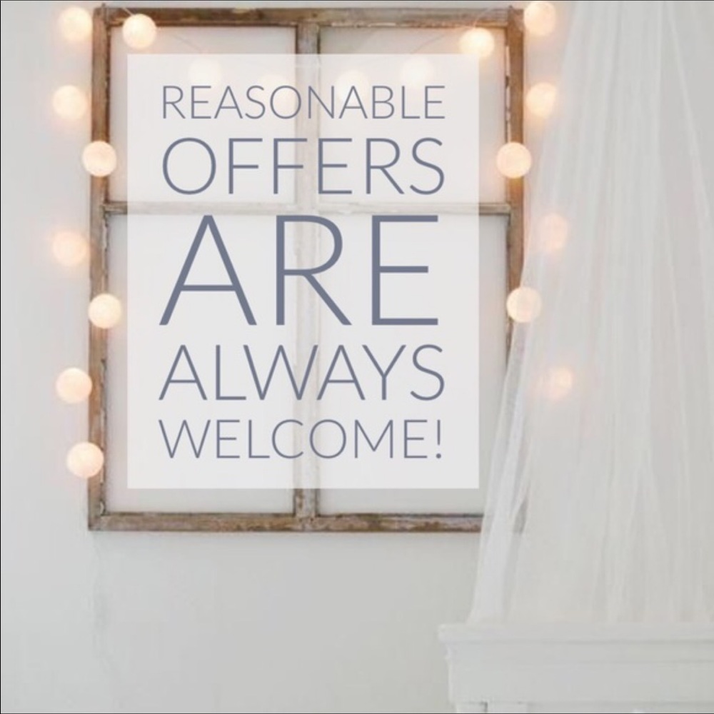 Always open to reasonable offers ❤️!